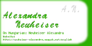 alexandra neuheiser business card